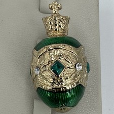 Joan Rivers enamel egg pendant