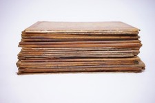 Job Lot of c20 Leather Bookbinding Boards