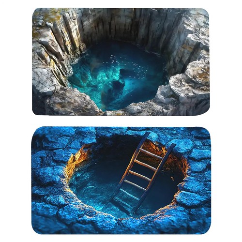 Optical illusion rug 3d - illusion, rug,