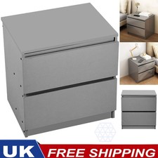 Grey Wooden Bedside Table