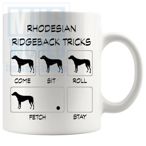 Rhodesian ridgeback tricks mug - ridgeback,