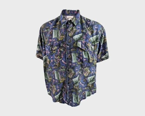 Naf mens silk shirt - silk, french