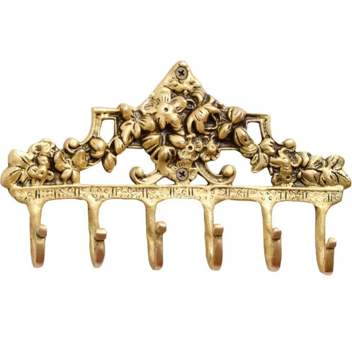 Victorian brass hook wall - brass,
