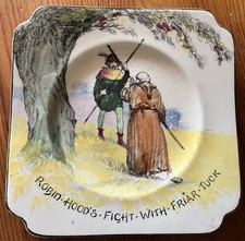 Royal Doulton Dickens Ware Robin Hood Fight Side Plate