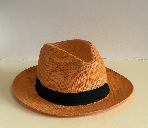 Bright orange fedora - bright,