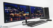 Dual Monitor 2x23" Windows 11 Home Office PC Bundle 8th Gen 512 GB SSD+4 TB HDD