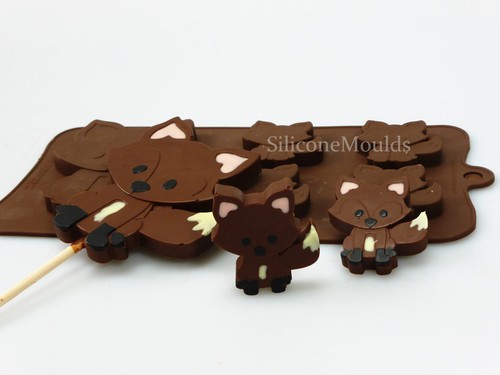 Fox foxes silicone mould - foxes,
