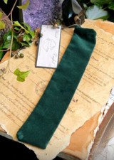 Handmade Spruce GREEN VELVET WAND BAG Wicca pagan Witchcraft