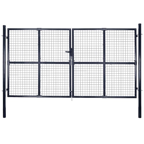 Mesh garden gate galvanised - gate,