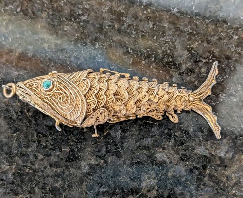 Vtg chinese gilt silver - vtg,