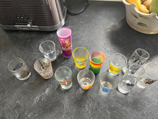 Shot Glasses, job lot quantity 13 Elvis Hard Days Night Hotel etc