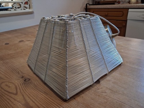 Silver chrome metal wire - silver,