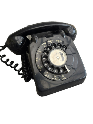 Vintage black rotary dial - rotary,