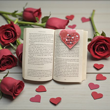 Love Heart Magnetic Bookmark