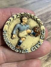 1933-1951  Manchester City  Football Club Supporters Badge Composition Made