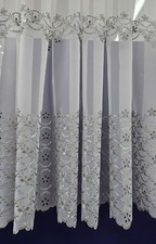 White Lace Window Net Curtains