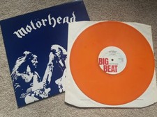 MOTORHEAD 'BEER DRINKERS' 12" EP UK BIG BEAT 1980 PICTURE SLEEVE Orange VINYL