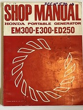 Werkstatthandbuch HONDA EM300 E300 ED250 1977 Motor Engine Manual Book
