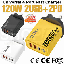 4-Port Phone Charger Plug UK