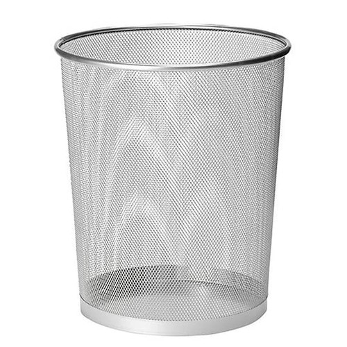 Metal mesh waste paper bin - x,