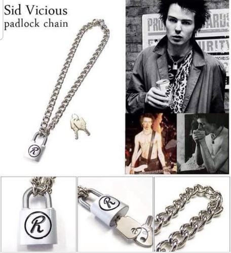 Sid vicious padlock chain - sid, r