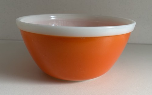 Vintage jaj pyrex bowl orange - jaj,