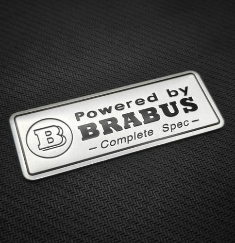 Powered brabus silver badge - powered, by
