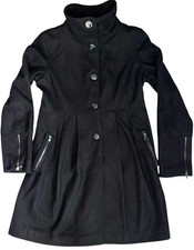 Guess Black Wool Blend Fit &