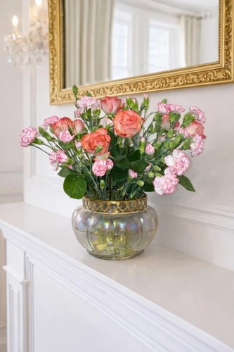 Art nouveau iridescent glass - art,