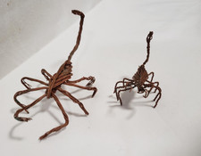 Mexican Artisan copper wire hand crafted scorpions X2