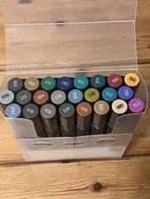 Spectrum Noir Alcohol Marker Pens. 24 Dark Nearly New Most Never Used