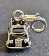Rare Vintage Thomas Sabo Sterling Silver Black Taxi Cab Charm