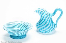 Antique Glass Jug & Bowl Set