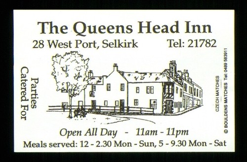 Matchbox label pub the - matchbox,