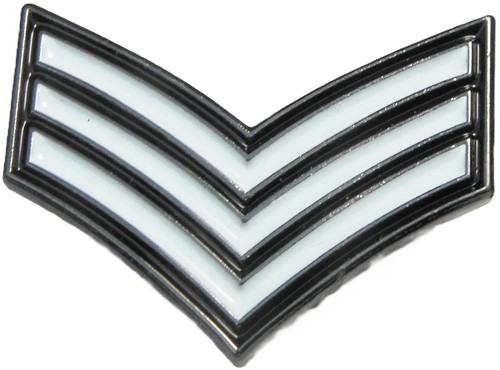 Sergeant stripes pin badge - stripes,