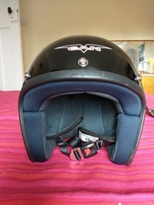 V-CAN V500 Gloss black Open face helmet - size XS ( 54 ) - Worn twice - VGC