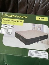 Green Haven King Size Air Bed with Built-in Electric Pump – Self-Inflating Blow