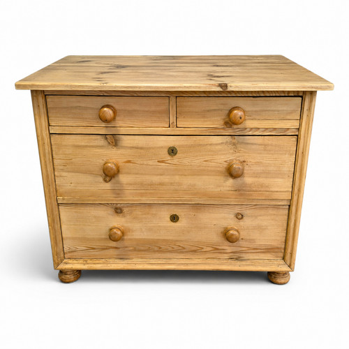 Vintage pine chest drawers - pine, of