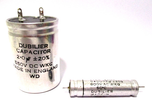 Vintage dubilier 0μf 550v - vintage,