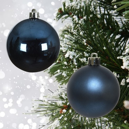 Night blue baubles - blue,