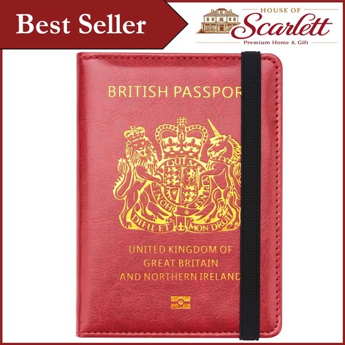 Stylish deep red - deep, passport