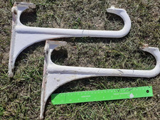 Old Cast Iron Sink Cistern Brackets Pair Vintage