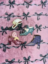 4 Ceramic Victorian Shoes