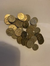 100x old large 5p coins, ideal