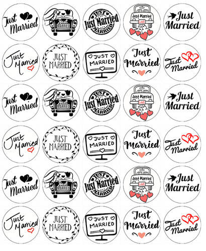 Wedding just married - married, 30