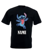 Personalised Stitch T-Shirt Popular Cartoon Character Unisex kids Adults Tee Top