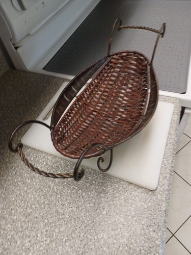 Wicker vintage basket place - place, on