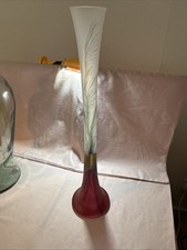 Cello Red Vase Tall Slim