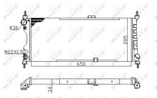 Nrf radiator for vauxhall - nrf,