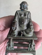 Antique Chinese Bronze Buddha statue  X 5 Figures!! Great Patination!